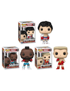 Funko Pop Rocky Conjunto Completo 3 Figuras 0.59 kg