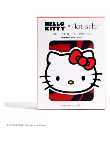 Funda de Almohada Kitsch Hello Kitty Satén 19x66 cm