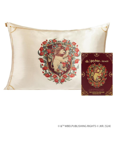 Funda de Sábana Satén Kitsch Harry Potter Gryffindor 66x48cm