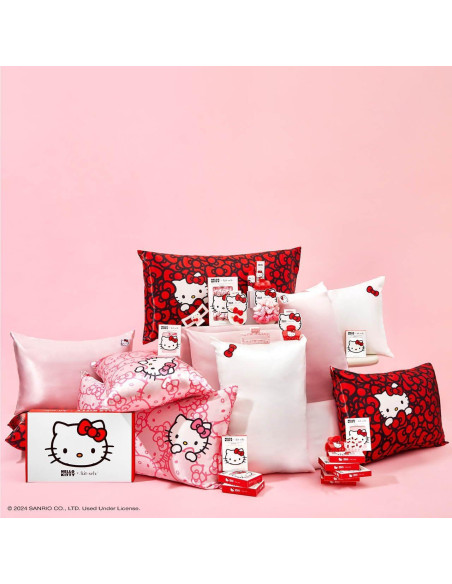 Funda de Almohada Kitsch x Hello Kitty - Satén Reina Marfil Funda de Almohada Kitsch x Hello Kitty - Satén Reina Marfil