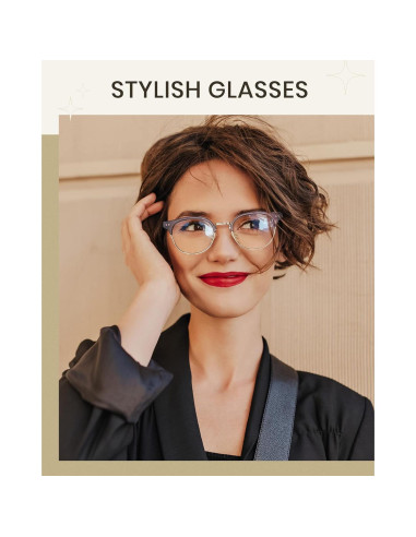 Gafas bloqueadoras de luz azul Cyxus 8019 para mujer - Anti-fatiga ocular