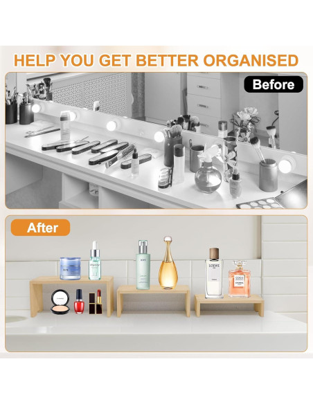 Juego de 12 Soportes de Exhibición de Madera Varbonia