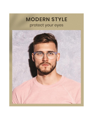 Gafas bloqueadoras de luz azul Cyxus 8019 para mujer - Anti-fatiga ocular