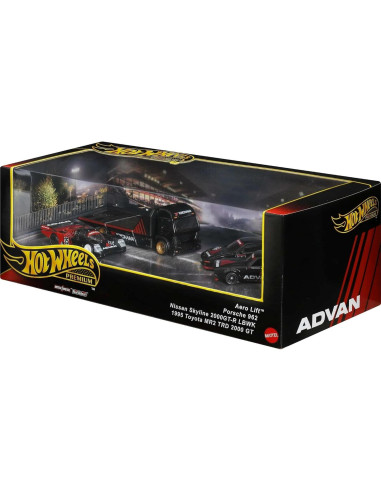 Conjunto de Exhibición Hot Wheels ADVAN 4 Vehículos 1:64
