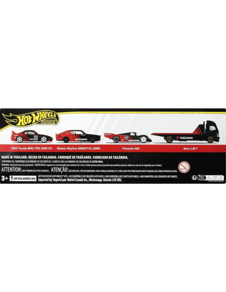 Conjunto de Exhibición Hot Wheels ADVAN 4 Vehículos 1:64