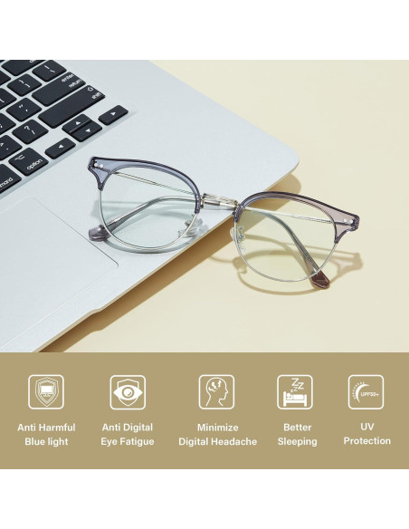 Gafas bloqueadoras de luz azul Cyxus 8019 para mujer - Anti-fatiga ocular