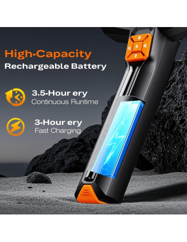 Cámara de Endoscopio AukonVee 1080P HD 4.3" Impermeable