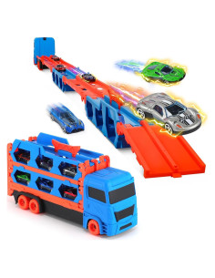 Camión de Pista de Carreras ISMETACU Plegable 3 Capas 12 Coches