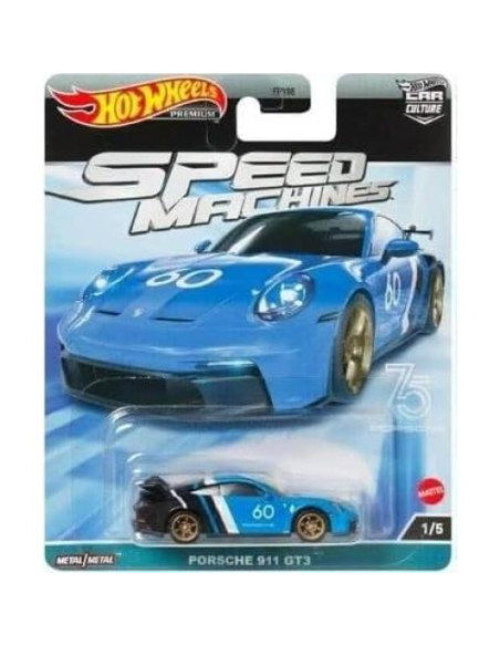 Conjunto 5 Vehículos Diecast Hot Wheels 2023 Máquinas Velocidad