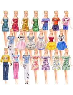 20 Piezas Ropa y Accesorios para Muñecas 29 cm Carreuty 2