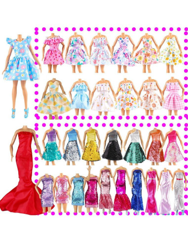 Conjunto Ropa para Muñecas E-TING 25 Piezas 11.5"