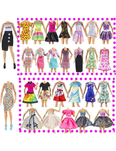 Conjunto Ropa para Muñecas E-TING 25 Piezas 11.5"