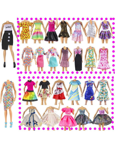 Conjunto Ropa para Muñecas E-TING 25 Piezas 11.5"