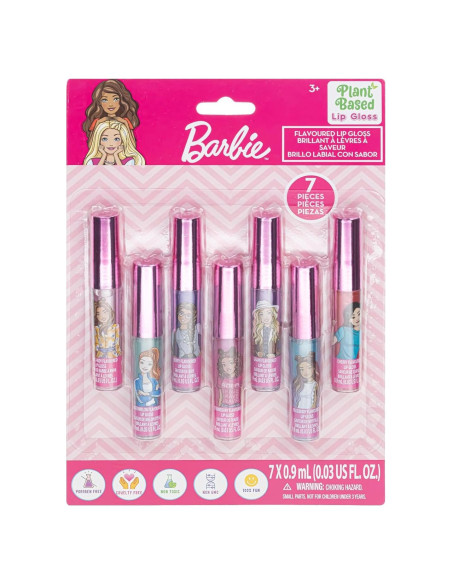 Set de Brillo Labial Townley Girl Barbie 7 Piezas 6,23 ml