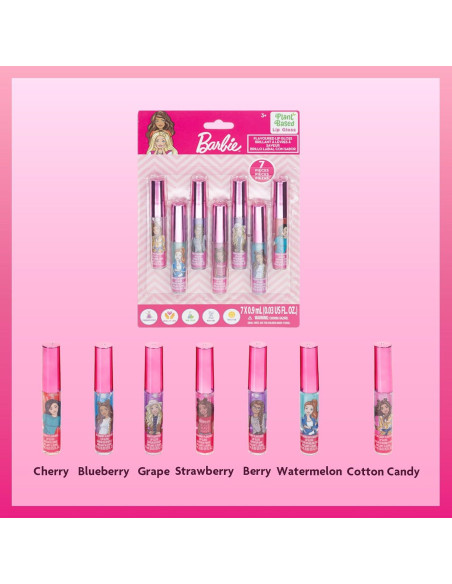 Set de Brillo Labial Townley Girl Barbie 7 Piezas 6,23 ml