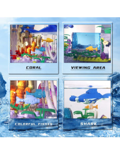 Bloques de Construcción Acuario Bibilock 517PCS Creativo 2