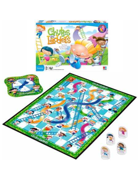 Juego de Mesa Chutes and Ladders Hasbro | 2-4 Jugadores | 3+ Años Juego de Mesa Chutes and Ladders Hasbro | 2-4 Jugadores | 3+ Años