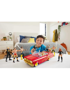 Figura de Acción Rey Mysterio + Vehículo Lucha Low Rider 2