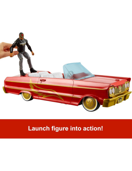 Figura de Acción Rey Mysterio + Vehículo Lucha Low Rider Figura de Acción Rey Mysterio + Vehículo Lucha Low Rider