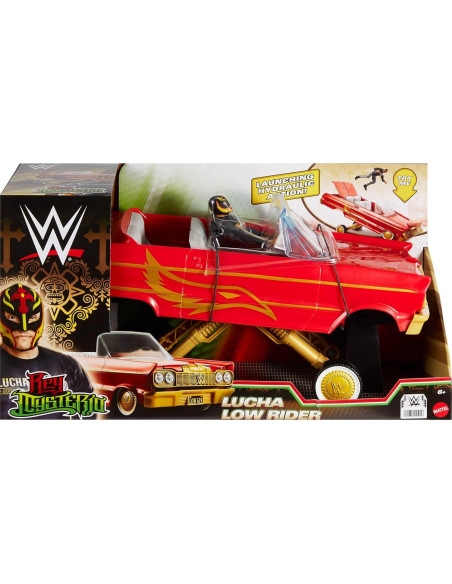 Figura de Acción Rey Mysterio + Vehículo Lucha Low Rider Figura de Acción Rey Mysterio + Vehículo Lucha Low Rider