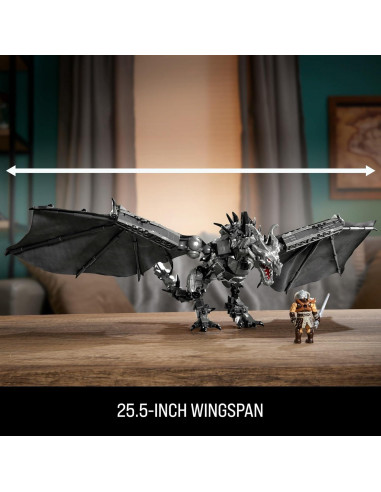 Figuras de Acción MEGA Skyrim Alduin 619 Piezas 63.5 cm