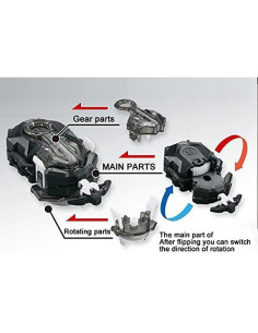 Juego de Tops Batalladores ASVEXKW 4 Tops 2 Lanzadores 2