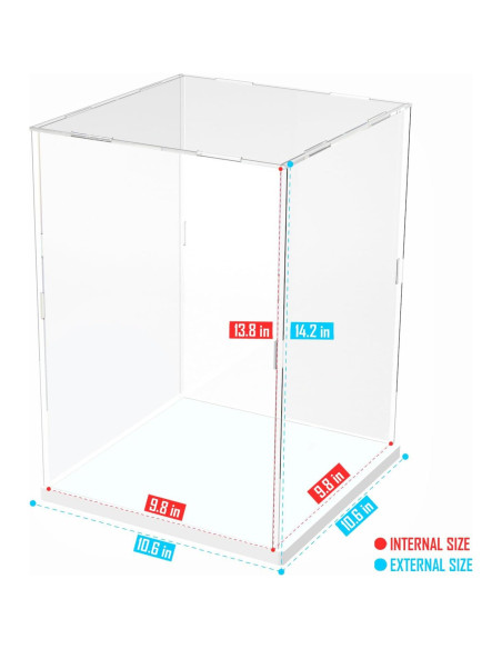 Caja de Exhibición Acrílica Choowin 25x25x35 cm para Lego