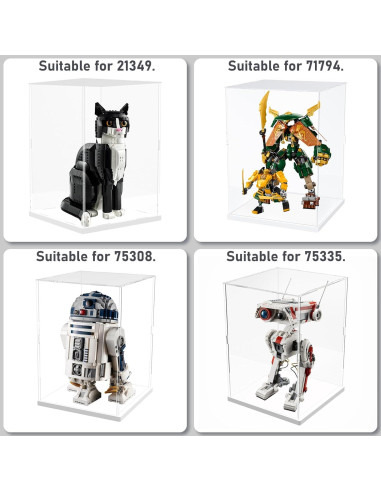 Caja de Exhibición Acrílica Choowin 25x25x35 cm para Lego