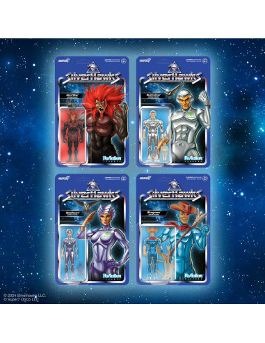Figura de Acción Super7 SilverHawks Bluegrass 9.53 cm con Accesorios