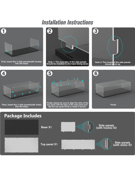 Caja de Exhibición Acrílica Choowin para Lego F1 70x30x20 cm Caja de Exhibición Acrílica Choowin para Lego F1 70x30x20 cm