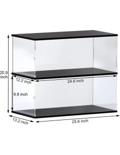 Caja de Exhibición Acrílica Choowin 2 Capas para Lego Negro 2