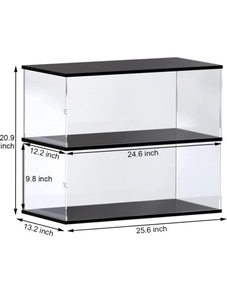 Caja de Exhibición Acrílica Choowin 2 Capas para Lego Negro Caja de Exhibición Acrílica Choowin 2 Capas para Lego Negro