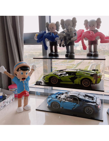 Caja de Exhibición Acrílica Choowin 2 Capas para Lego Negro