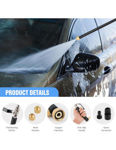 Boquilla de Chorro Alta Presión Laopypor con 2 Boquillas 2