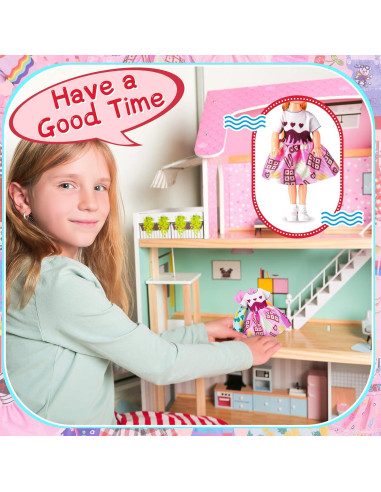 16 Piezas Ropa de Muñeca Hungdao 15 cm Accesorios Niñas