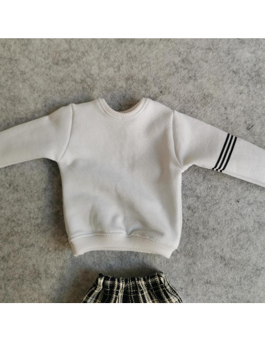 Sudadera 1/6 SSbeauty + Pantalones cuadros para figura 30 cm