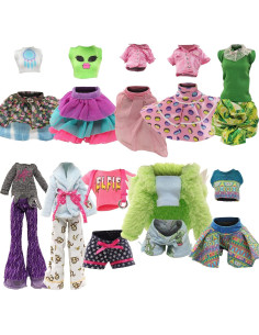 BARWA 10 Conjuntos Ropa Muñecas Chica Monstruo 27,94 cm 2