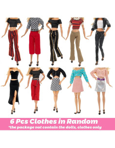 16 Piezas Ropa y Accesorios para Muñeca 30 cm Carreuty 2