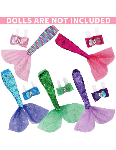 Conjuntos de Traje de Baño Sirena Unicornio 5 Piezas 29 cm