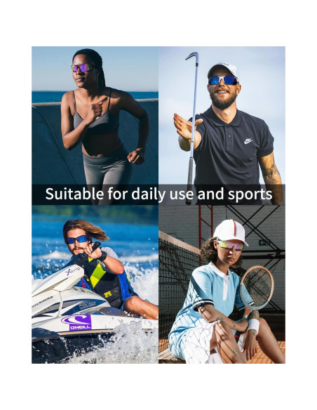 Gafas de sol deportivas polarizadas Rosemal UV400 TR90 Unisex