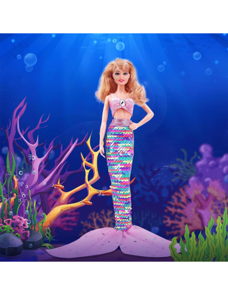 Conjuntos de Traje de Baño Sirena Unicornio 5 Piezas 29 cm