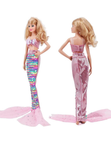 Conjuntos de Traje de Baño Sirena Unicornio 5 Piezas 29 cm