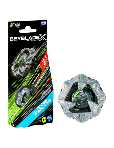 Beyblade X Obsidian Shell 4-60D Tipo Defensa - Juguete Hasbro Beyblade X Obsidian Shell 4-60D Tipo Defensa - Juguete Hasbro