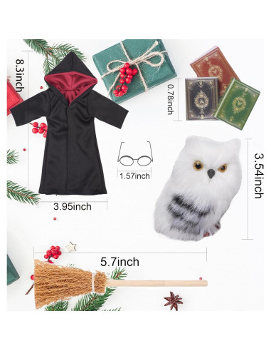 Accesorios de Mago para Muñeca de Elfo - Traje Navidad