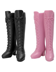 2 Pares de Botas para Muñeca BuleVina Moda Vaquera