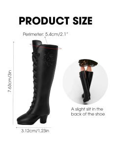 2 Pares de Botas para Muñeca BuleVina Moda Vaquera 2