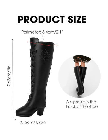 2 Pares de Botas para Muñeca BuleVina Moda Vaquera