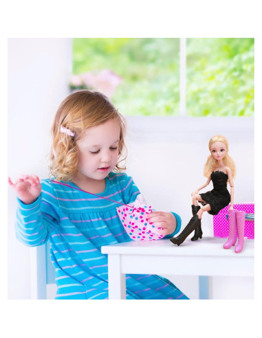 2 Pares de Botas para Muñeca BuleVina Moda Vaquera