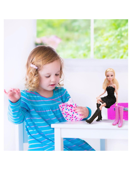 2 Pares de Botas para Muñeca BuleVina Moda Vaquera