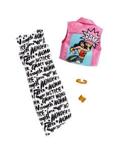 Conjunto Barbie Wonder Woman con Accesorios - Mattel 2